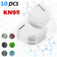 10PCS Face Ear N Grade 95 Cover Protective Respirator White US Stock Shipping 