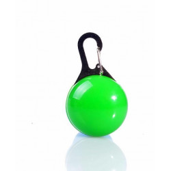 Optical fiber LED Safety pet collar USB charging green extra large (60-70cm)+green pendant